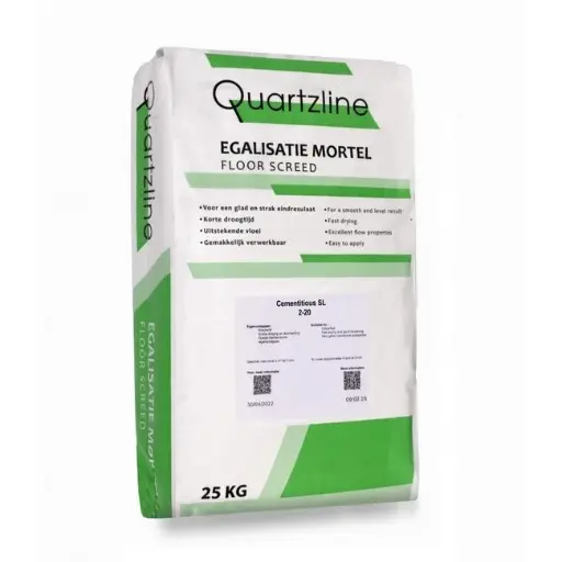 [MAFF74010002] Cementgebonden Egaline 2-15mm 25KG (1,6 - 1,8 kg/m² per mm laagdikte)